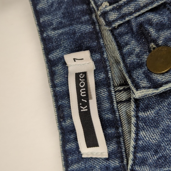 Embroidered Jeans Junior Size 7 K' Smore Denim - Picture 3 of 6